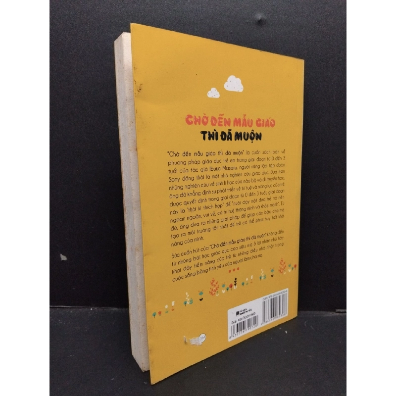 Chờ đến mẫu giáo thì đã muộn mới 80% bẩn bìa, ố vàng, tróc gáy 2017 HCM1209 Ibuka Masaru MẸ VÀ BÉ 916786