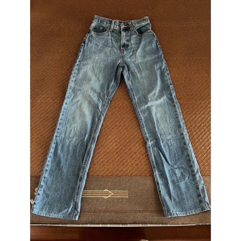 Quần jeans uniqlo ống suông size S màu xanh đậm chính hãng  164843