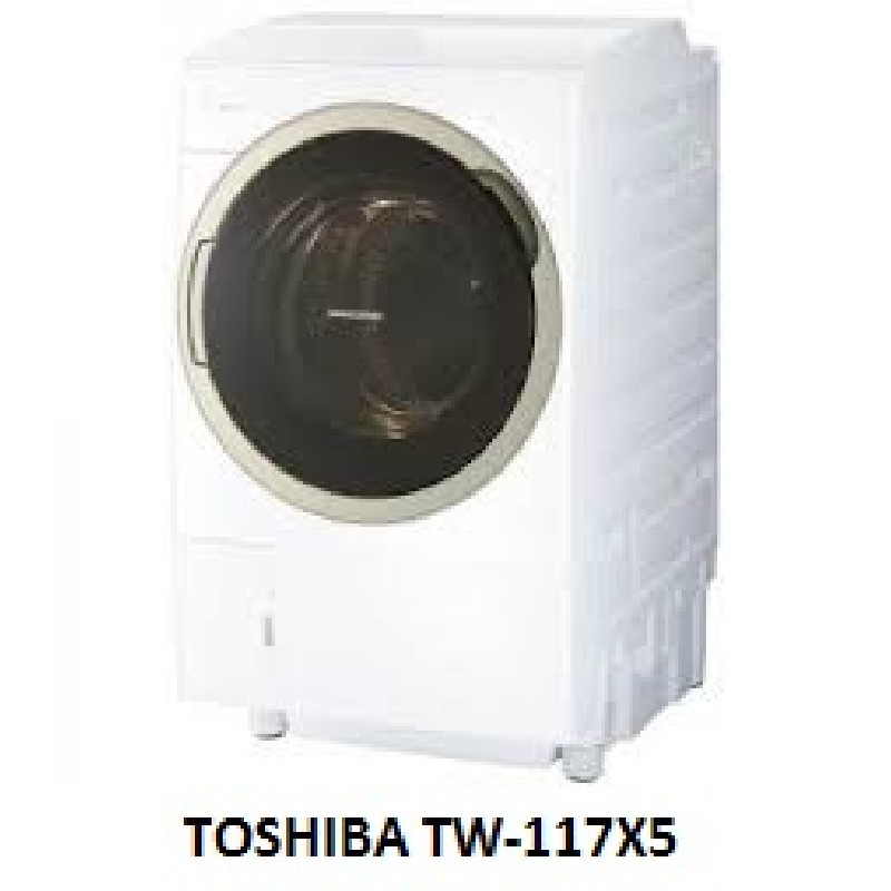 (Used 90%) Máy giặt sấy block Toshiba TW 117X5 giặt 11 kg sấy 7 kg 56348