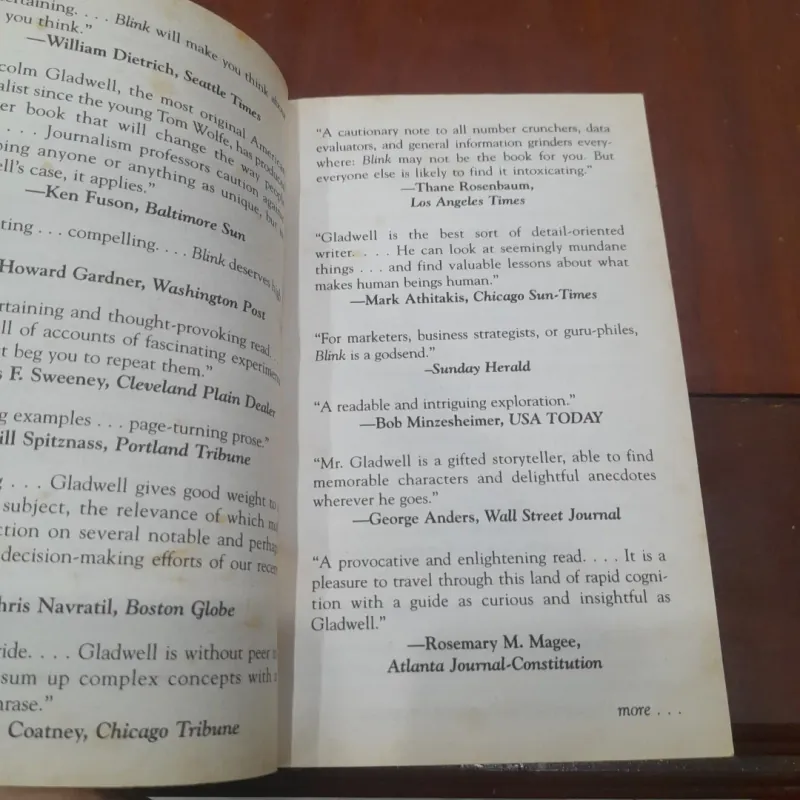 Malcolm Gladwell - BLINK, the Power of Thinking Without Thinking 746709