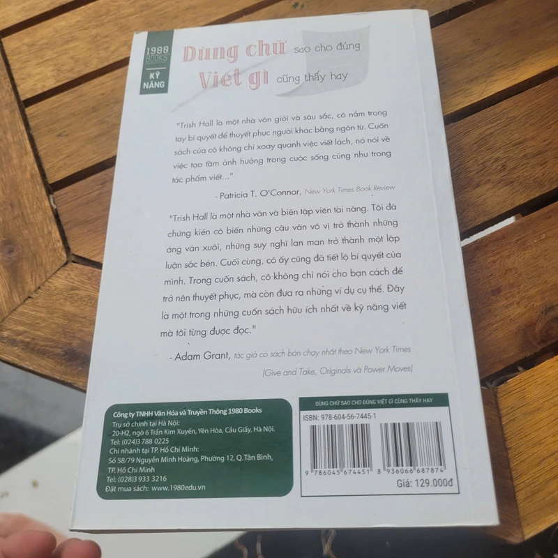 Dùng chữ sao cho viết gì cũng thấy hay	Trish Hall 519200