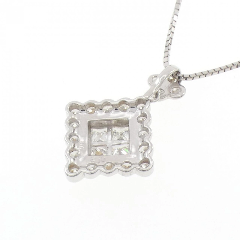 K18WG Hoa Kim Cương Dây Chuyền 2.00CT - Hàng hiệu Chính hãng 856602
