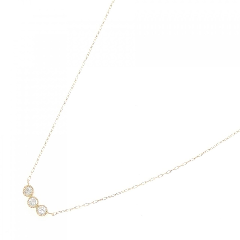 Dây chuyền kim cương K18YG 0.10CT - Hàng hiệu chính hãng 859652