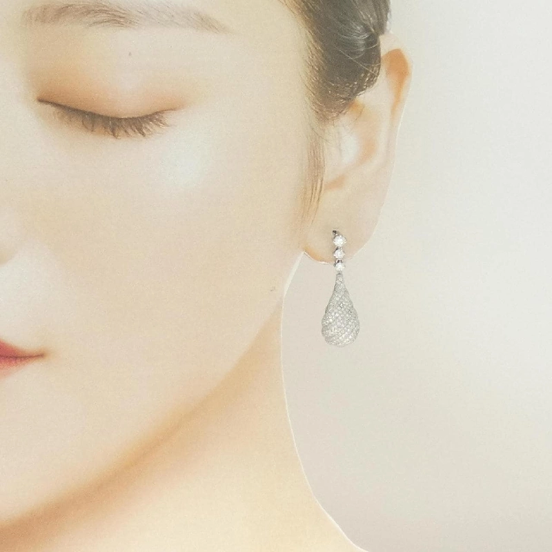 K18WG Bông tai kim cương - Hàng hiệu Authentic 867814