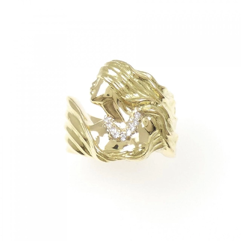 Nhẫn kim cương K18YG 0.07CT - Hàng hiệu chính hãng 854441