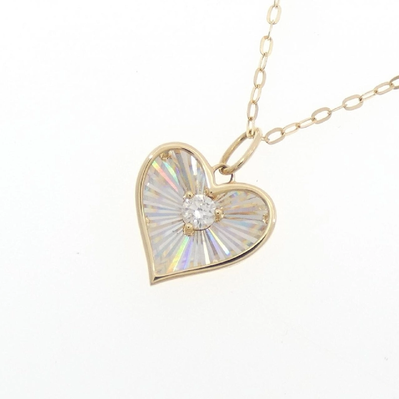 Dây chuyền kim cương hình trái tim K18YG 0.06CT - Hàng hiệu Chính hãng 857946