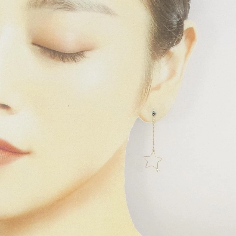 K10YG Ngôi sao Bông tai Cubic - Hàng hiệu Chính hãng 871151