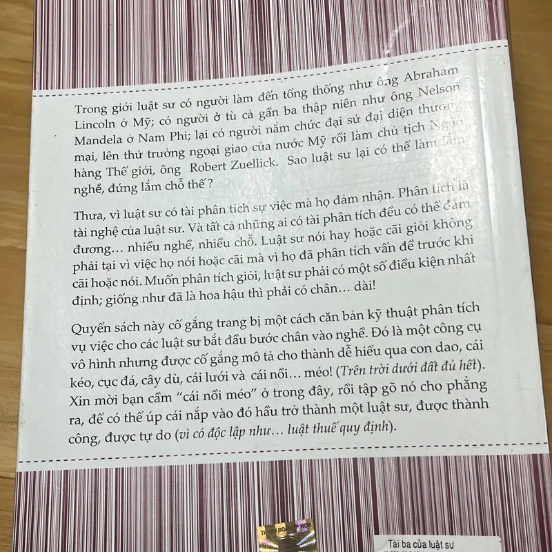 [luật- chính trị] Tài ba của luật sư - Nguyễn Ngọc Bích 719490