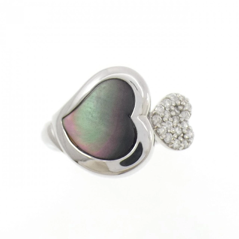 K18WGB Nhẫn hình trái tim Mẹ ngọc trai - Hàng hiệu Chính hãng 850207