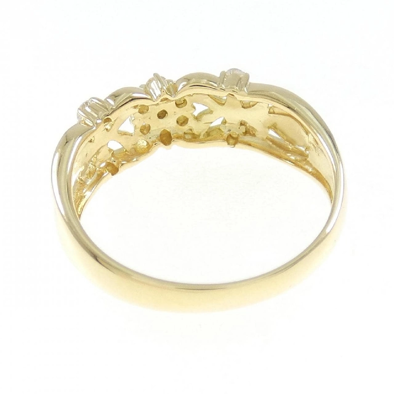 Nhẫn kim cương hoa K18YG 0.23CT 671245