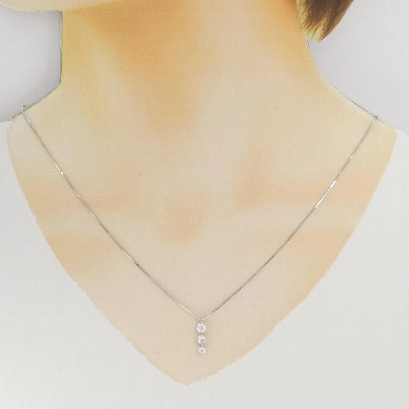 Dây chuyền kim cương Trilogy 0.32CT - Hàng hiệu Authentic 841029