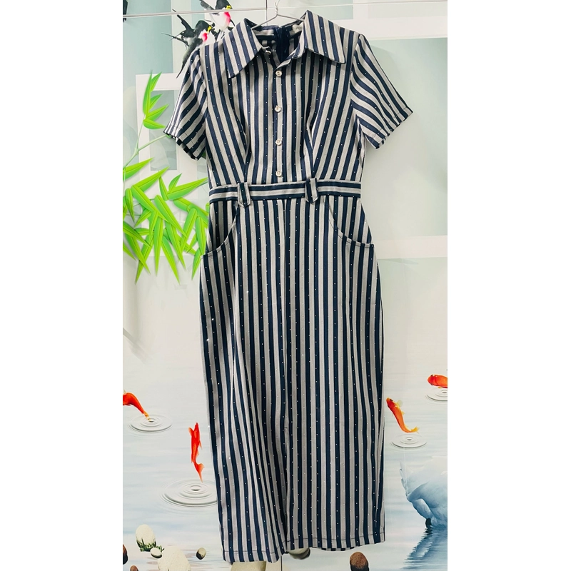 Đầm sọc đính đá 435051