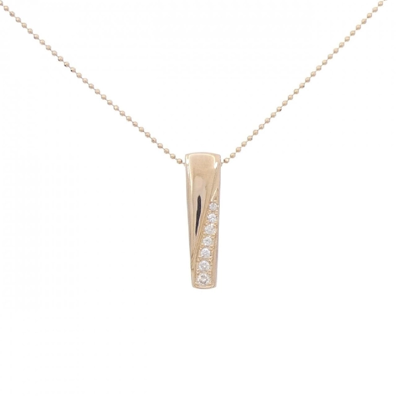 K18PG Dây chuyền kim cương hồng - Hàng hiệu Authentic 857980