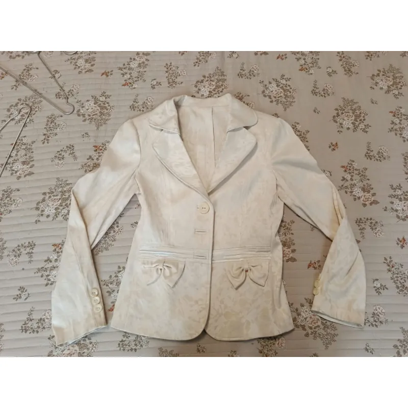 Vest nữ trắng vải gấm (size S)  1022414