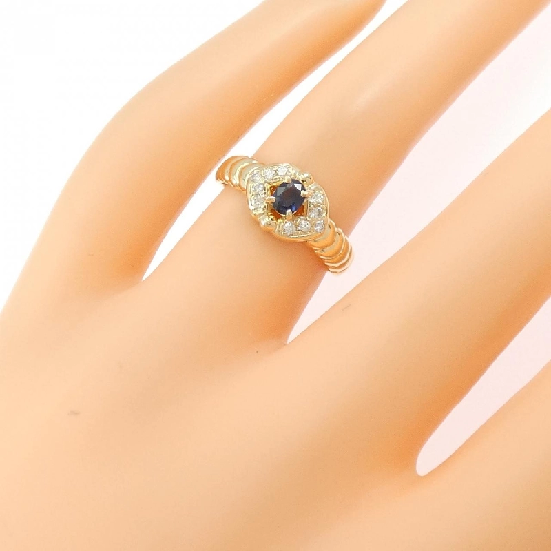 Nhẫn Sapphire K18YG - Hàng hiệu Chính hãng 852155