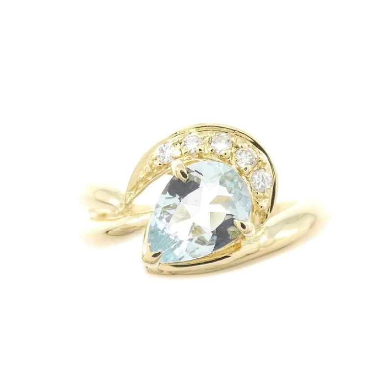 Nhẫn Aquamarine K18YG 0.53CT - Hàng hiệu Authentic 851740