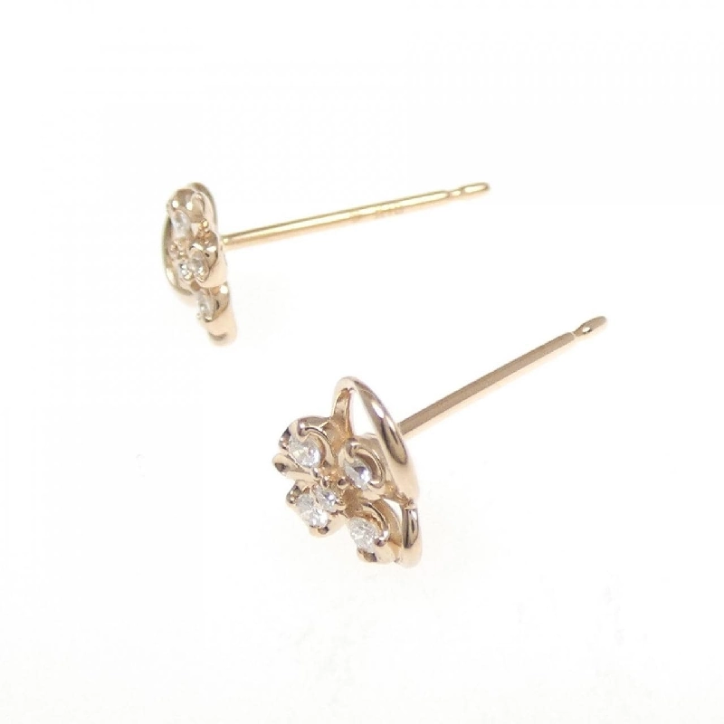 K18PG Bông tai hoa kim cương - Hàng hiệu Authentic 865389
