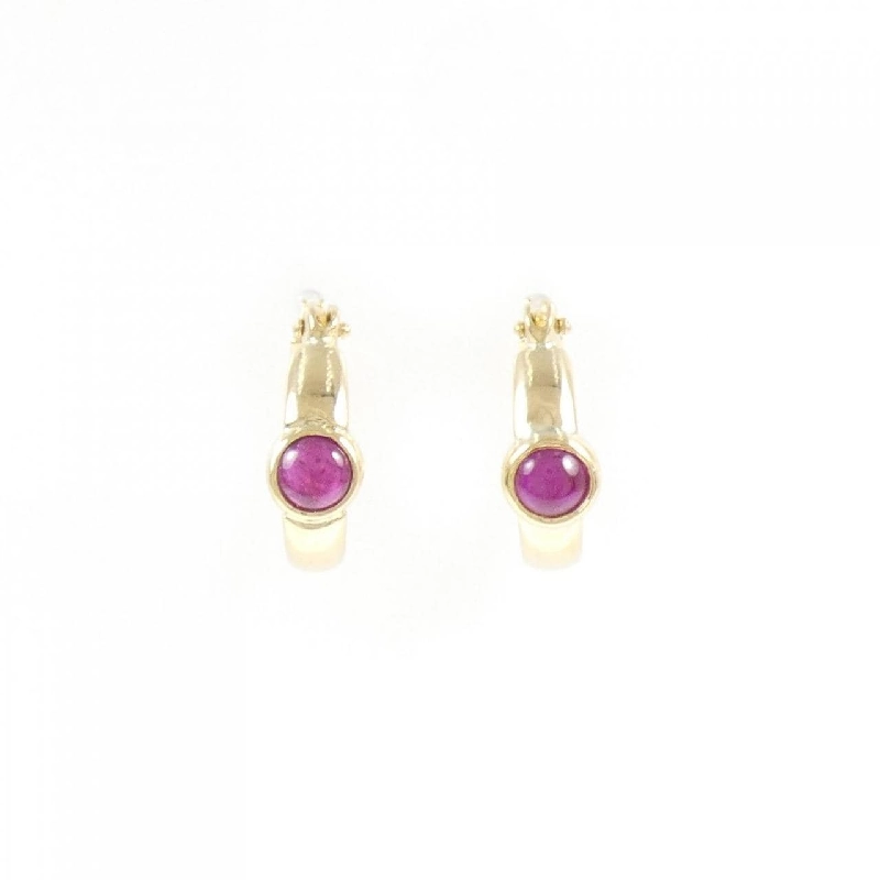 K18YG Bông tai Ruby - Hàng hiệu Chính hãng 869662