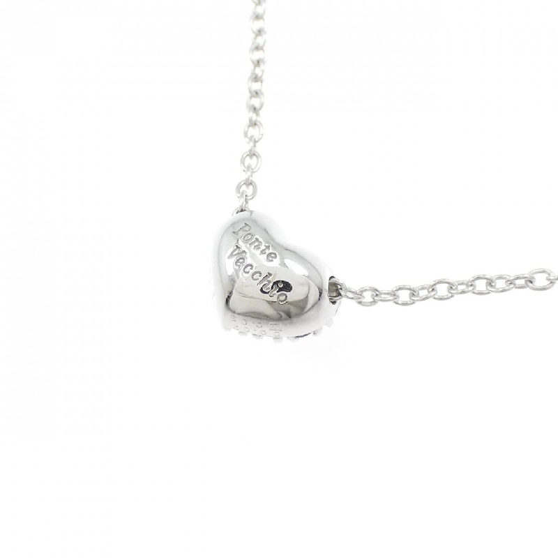 Ponte Vecchio Dây chuyền hình trái tim Sapphire 0.21CT - Hàng hiệu Chính hãng 842619