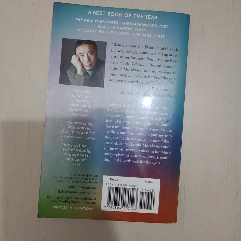 Sách Colorless Tsukuru Tazaki của Haruki Murakami 538230
