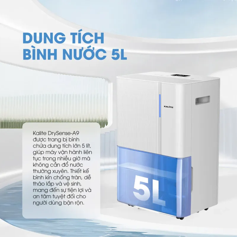 Máy hút ẩm Kalite Drysense A9 – Giữ nhà khô thoáng, không khí dễ chịu hơn 796506