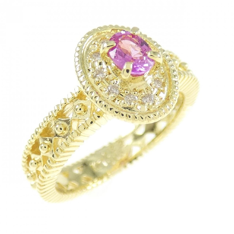 Nhẫn Sapphire K18YG 0.22CT 672500