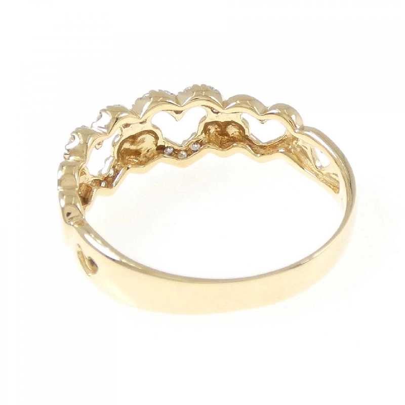 Nhẫn kim cương hình trái tim K18YG - Hàng hiệu Authentic 847573