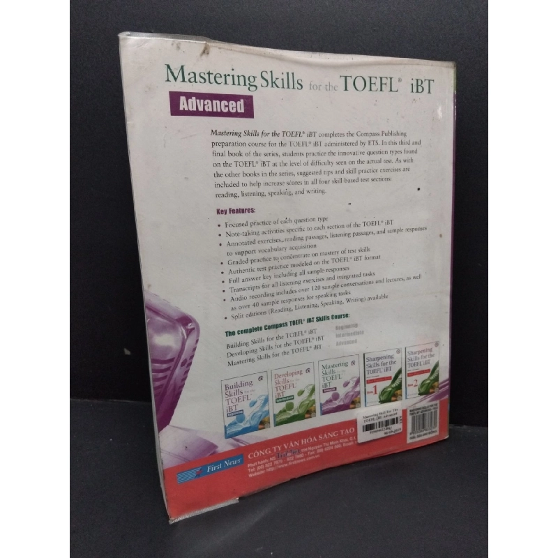 Mastering skills for the toefl iBT mới 80% ố, ẩm nhẹ HCM1710 HỌC NGOẠI NGỮ 917689