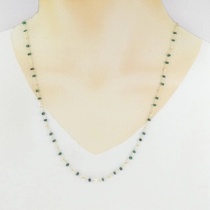 K18YG Emerald Necklace 8.00CT - Hàng hiệu Authentic 850183