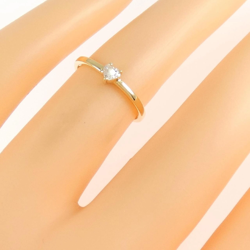 Nhẫn kim cương hình trái tim K18YG 669531