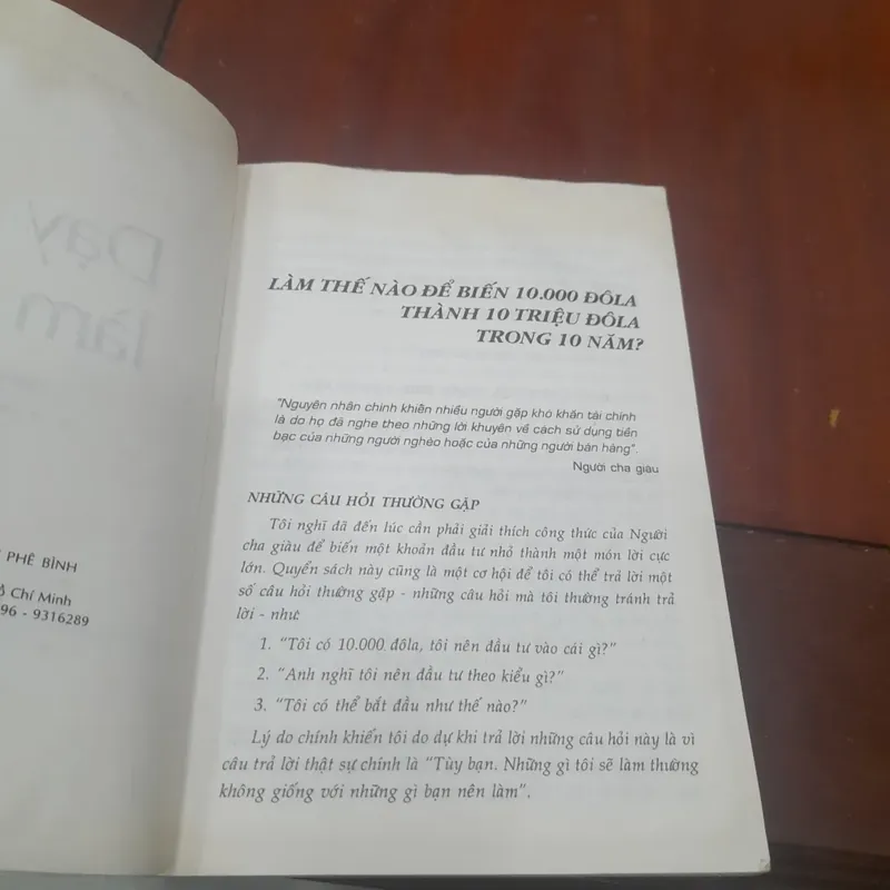 DẠY CON LÀM GIÀU tập VII, làm thế nào để biến 10.000$ thành 10 triệu $ 707993