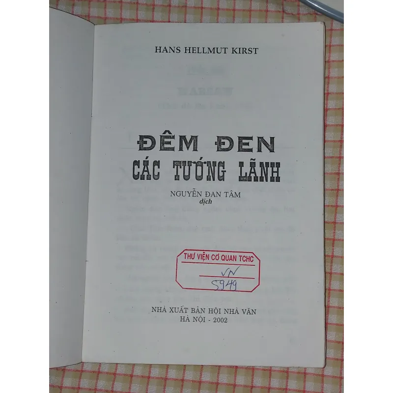 🌠 ĐÊM ĐEN CÁC TƯỚNG LÃNH - Hans Hellmut Kirst - Sách tốt 713402