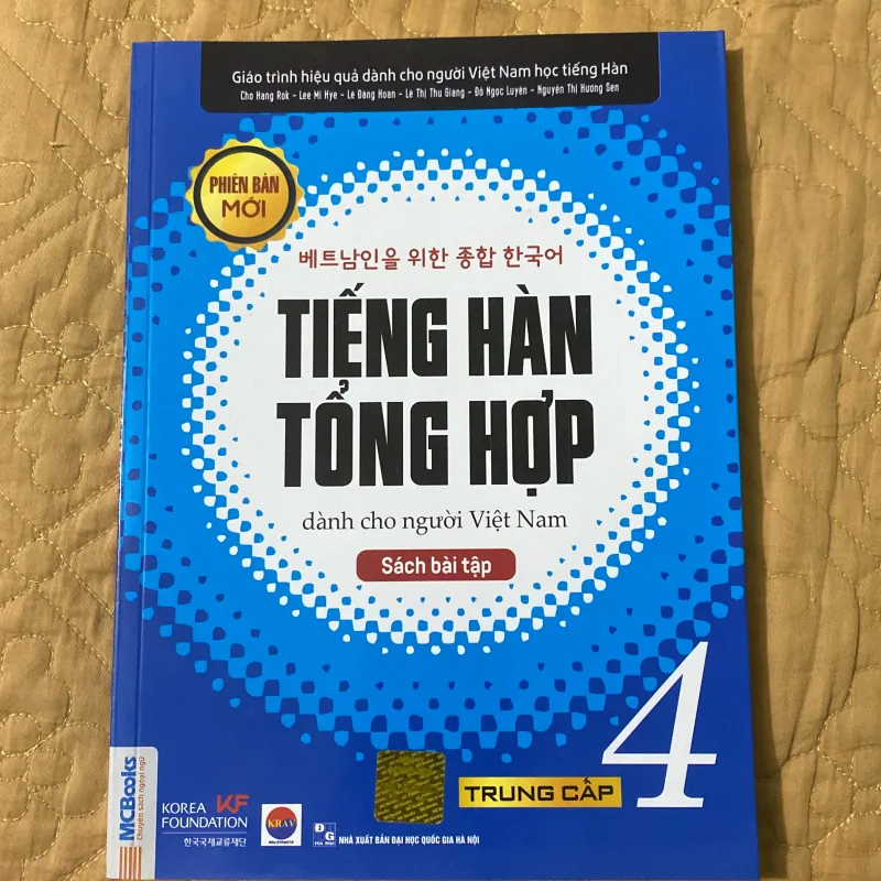 Tiếng Hàn Tổng Hợp Dành Cho Người Việt Nam trung cấp 4 - Sách Bài Tập mới 99% 799473