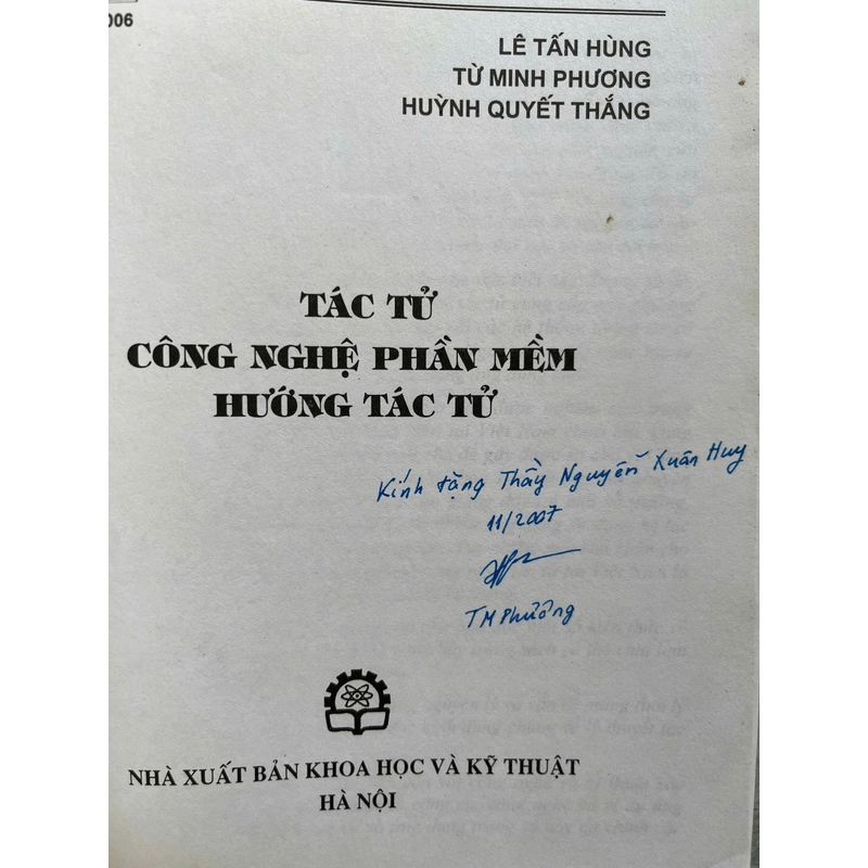 TÁC TỬ CÔNG NGHỆ PHẦN MỀM HƯỚNG TÁC TỬ 498231
