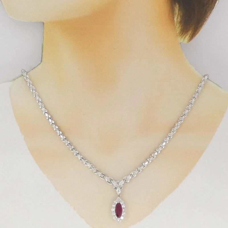 Dây chuyền ruby PT850 1.93CT xuất xứ từ Myanmar - Hàng hiệu Authentic 858738