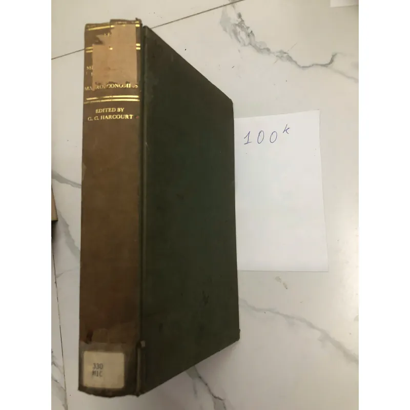 [Macroeconomics] - Edited by G. C. Harcourt - Kinh tế học vĩ mô, Nghiên cứu học thuật 602182