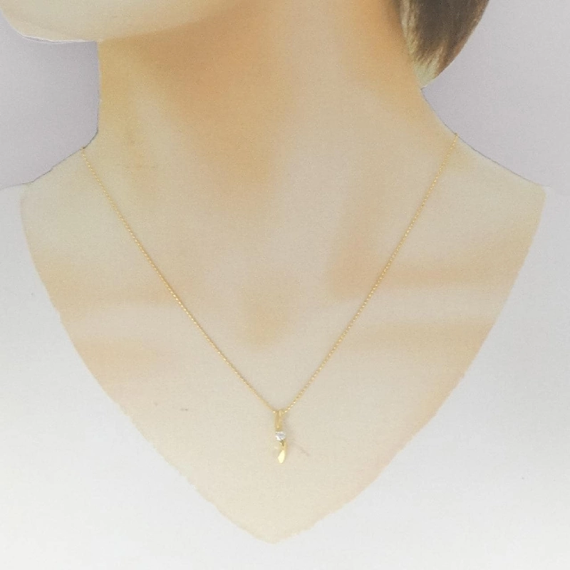 Dây chuyền kim cương K18YG 0.1CT - Hàng hiệu chính hãng 862327