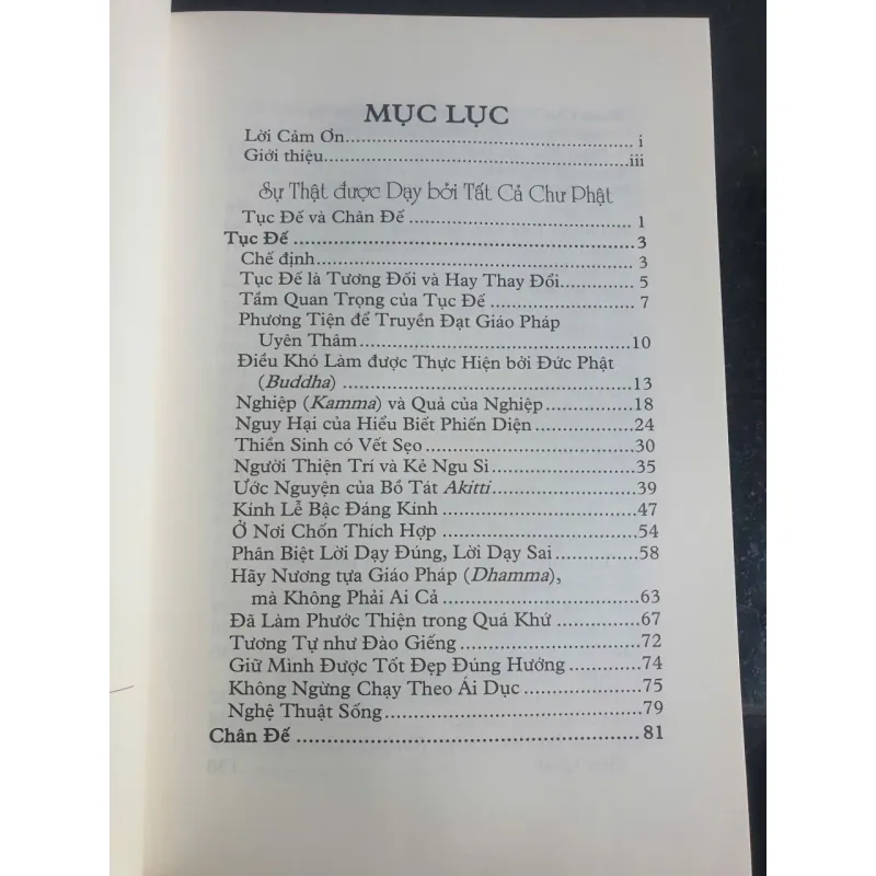 Sự Thật Được Dạy Bởi Tất Cả Chư Phật - Bhikkhu Revata mới 90% 697548