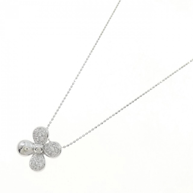 Dây chuyền kim cương hoa 750WG/K18WG 0.15CT - Hàng hiệu Chính hãng 868003