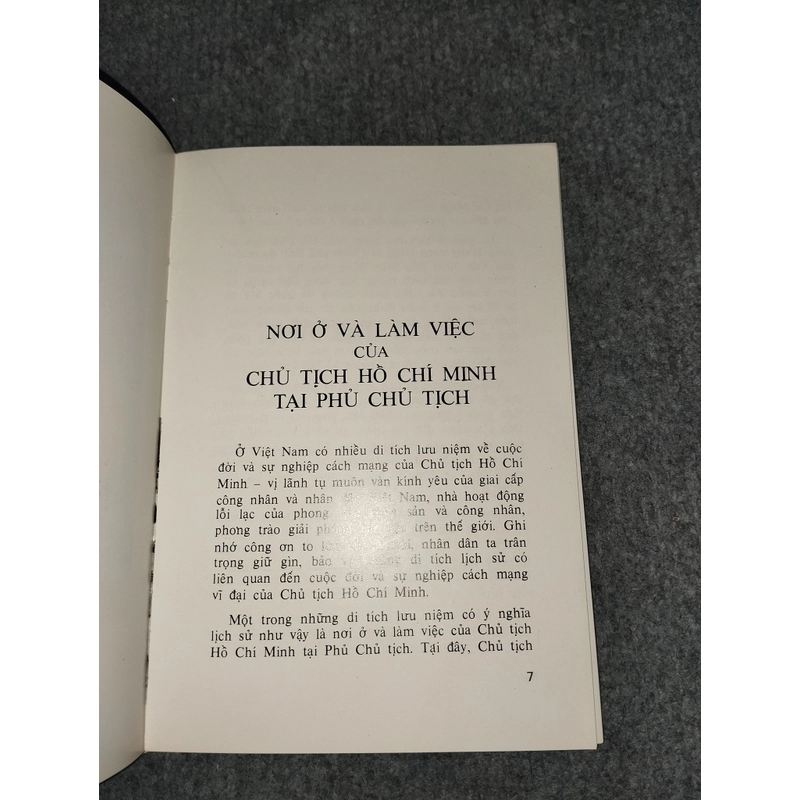 NƠI Ở VÀ LÀM VIỆC CỦA CHỦ TỊCH HỒ CHÍ MINH TẠI PHỦ CHỦ TỊCH 466021