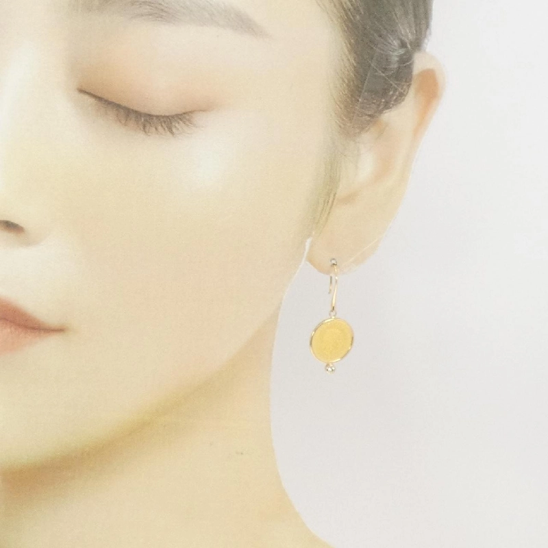 K18YG(枠) Bông tai kim cương 0.05CT một bên - Hàng hiệu Authentic 870898