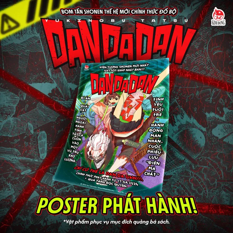 POSTER PHÁT HÀNH DANDADAN - Size A2 (Tặng kèm ống đựng poster) 1025274