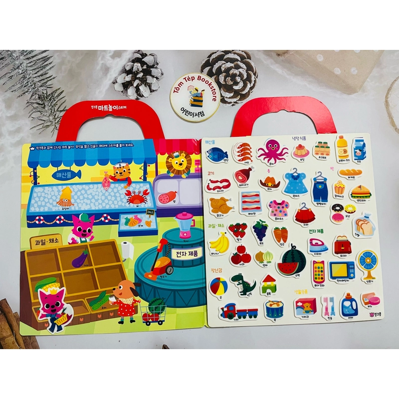 Set sticker tiếng Hàn cho bé 504945