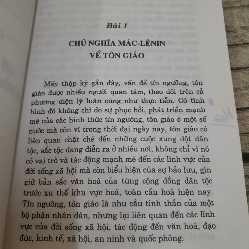 Bài giảng Lý luận về Tôn Giáo và Chính sách Nhà nước về Tôn Giáo. Học viện Chính Trị QG 714845