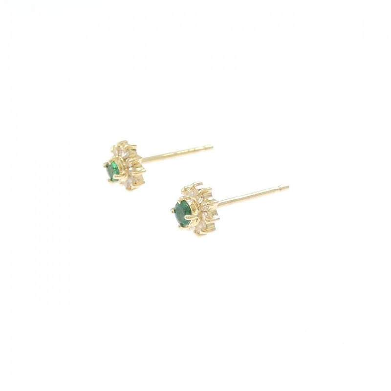 K18YG Emerald Earrings - Hàng hiệu Authentic 870599