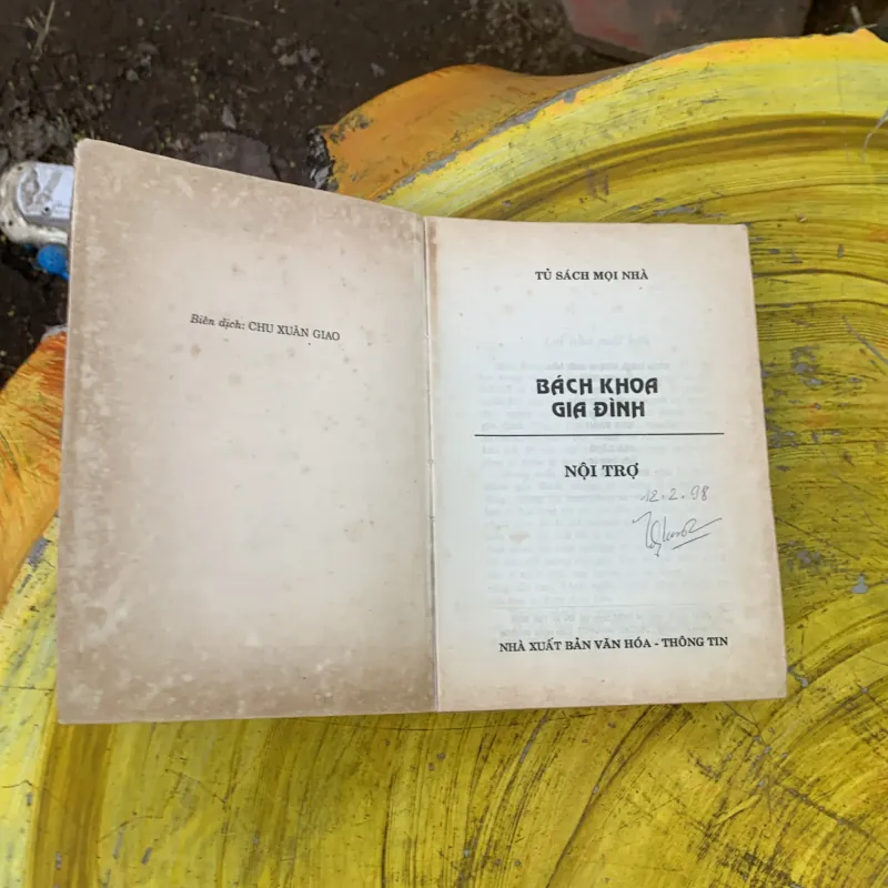 BÁCH KHOA GIA ĐÌNH - tủ sách mọi nhà-  CHU XUÂN GIAO biên dịch 759695