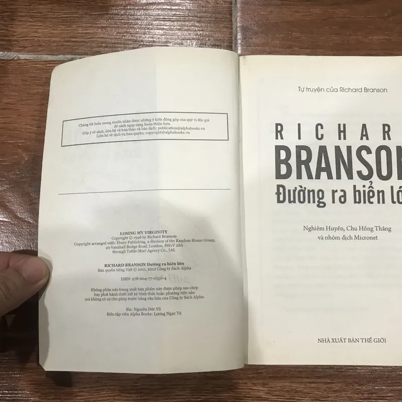 Tự truyện Richard Branson Đường ra biển lớn (6) 734977