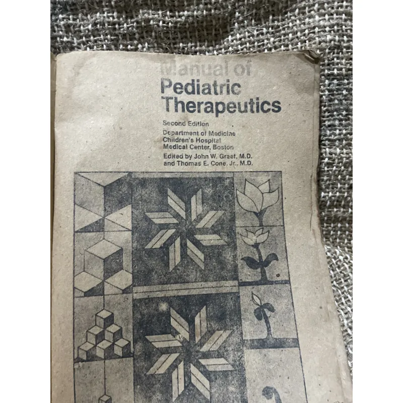 Sổ tay điều trị nhi khoa tập 2 - JOHN W. GRAEF, MD. & THOMAS E. CONE. Jr.. M.D. 1010009