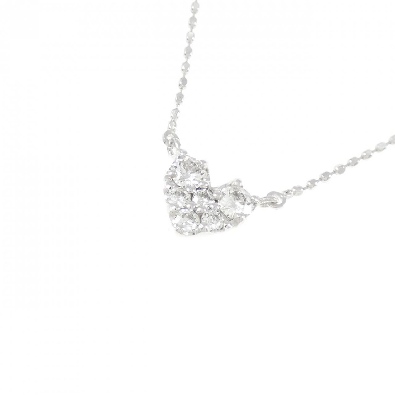 K18WG Dây chuyền kim cương hình trái tim 0.20CT - Hàng hiệu Chính hãng 859922