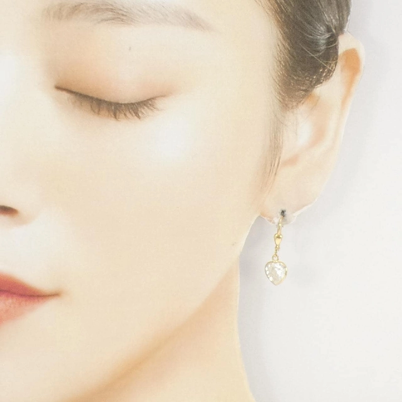 K18YG Bông tai hình trái tim - Hàng hiệu Chính hãng 864940